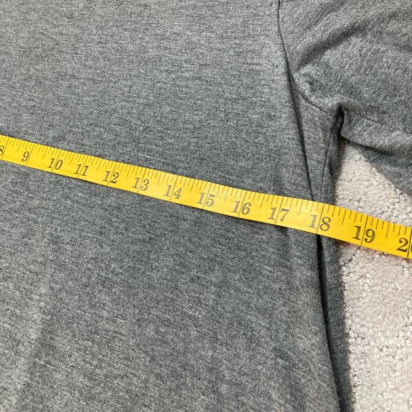 She & Sky Gray Short Sleeve Cold Shoulder Dress Size Small Soft Knee length - Picture 4 of 7